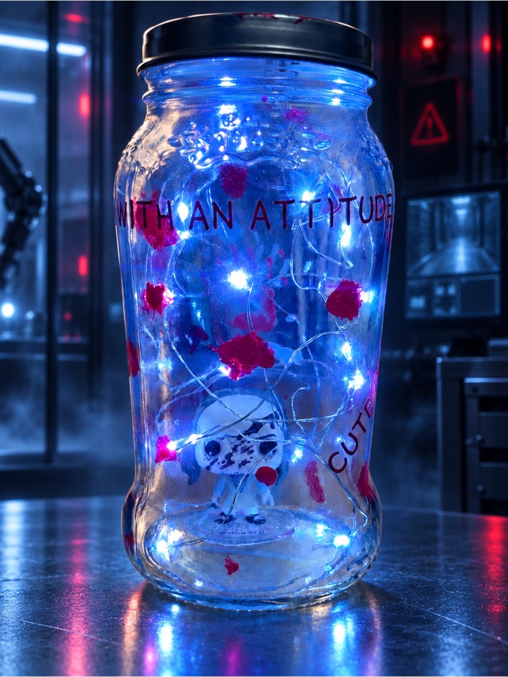 Handcrafted M3GAN 2.0 Light-Up Funko Jar